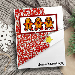 Woodware leimasin Tiny Gingerbread Man