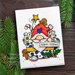 Woodware leimasin Gnome Christmas Cup