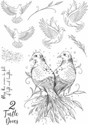 Pink Ink Designs leimasin Two Turtle Doves