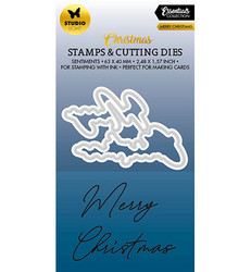 Studio Light Christmas Essentials leimasin- ja stanssisetti Merry Christmas