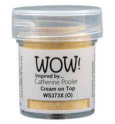 Wow! Embossing Glitters -kohojauhe, sävy Cream On Top by Catherine Pooler (X,O)