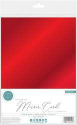 Craft Consortium Mirror Card -peilikartonki, sävy Red, 10 arkkia