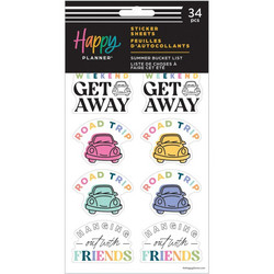 Mambi Happy Planner tarrat Summer Bucket List
