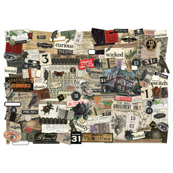 Tim Holtz Idea-Ology Ephemera -leikekuvat Halloween 2023
