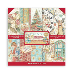 Stamperia paperipakkaus Christmas Greetings, 12
