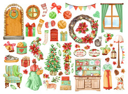 Stamperia leikekuvat All Around Christmas