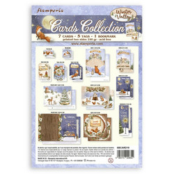 Stamperia Cards Collection -leikekuvat Winter Valley