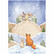 Stamperia riisipaperi Winter Valley, Fox and Bunny