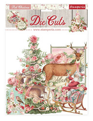 Stamperia leikekuvat Pink Christmas