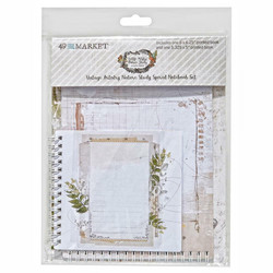 49 And Market Spiral Notebook -muistikirjat Vintage Artistry Nature Study