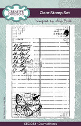 Creative Expressions Sam Poole leimasin Journal Notes