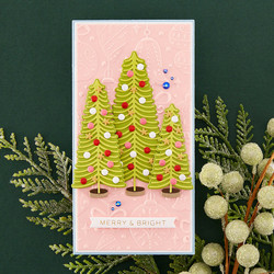 Spellbinders stanssi Bottle Brush Trees