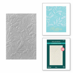 Spellbinders 3D kohokuviointikansio Holly & Foliage
