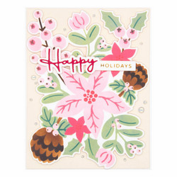 Spellbinders Christmas Florals -sapluuna