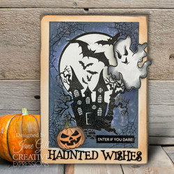 Woodware leimasin Haunted House