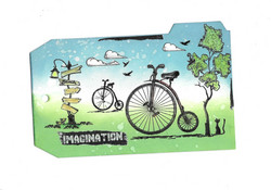 Aall & Create leimasin Penny Farthing