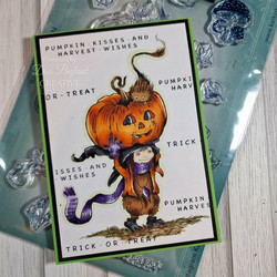Creative Expressions Katkin Krafts leimasin Trick Or Treat
