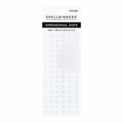 Spellbinders Dimensional Enamel Dots -tarrat, sävy Clear