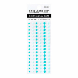 Spellbinders Dimensional Enamel Dots -tarrat, sävy Two Tone Teal