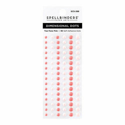 Spellbinders Dimensional Enamel Dots -tarrat, sävy Two Tone Pink