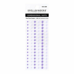 Spellbinders Dimensional Enamel Dots -tarrat, sävy Two Tone Purple
