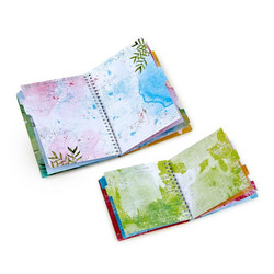 49 And Market Spiral Notebook -muistikirjat Vintage Artistry Sunburst
