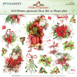49 and Market Rub-Ons siirtokuvat Christmas Spectacular, Classic, 12