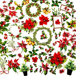 49 and Market Laser Cut Outs -leikekuvat, Christmas Spectacular, Greenery