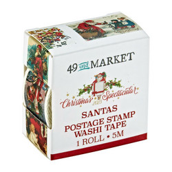 49 And Market Christmas Spectacular -washiteippi Postage Stamp, Santa