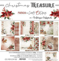 Craft O'clock paperipakkaus Christmas Treasure, 12