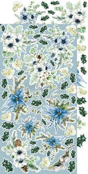 Craft O'clock paperipakkaus Winter Morning, Flowers, Extras To Cut, 6