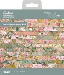 Crafter's Companion Vintage Rose -paperipakkaus, 6