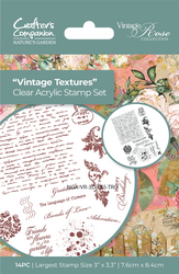 Crafter's Companion Vintage Rose leimasin Vintage Textures