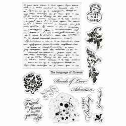 Crafter's Companion Vintage Rose leimasin Vintage Textures