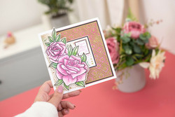 Crafter's Companion Vintage Rose leimasin- ja stanssi Rose Bouquet
