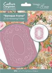 Crafter's Companion Vintage Rose 2D kohokuviointikansio Baroque Frame
