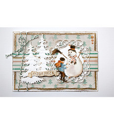 Joy! crafts Boy Makes a Snowman -stanssi