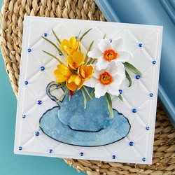 Spellbinders stanssi Crocus and Ladybugs