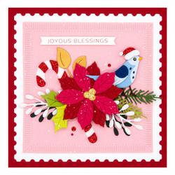 Spellbinders stanssi Christmas Bird Poinsettia