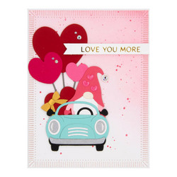 Spellbinders stanssi Gnome Drive, Hearts for You