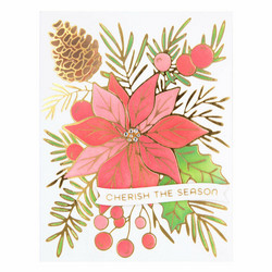 Spellbinders Glimmer Hot Foil -kuviolevy Full Bloom Poinsettia