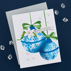 Spellbinders Snowflake Ornaments -sapluuna