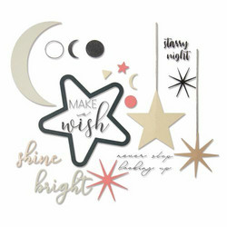 Sizzix Thinlits stanssi- ja leimasinsetti Make A wish