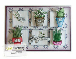 CraftEmotions leimasin Plant Pots 2