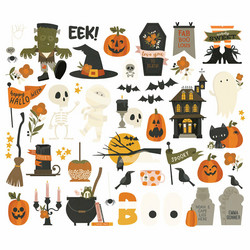 Simple Stories FaBOOlous, Bits & Pieces, leikekuvat