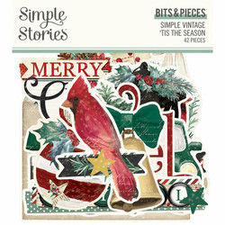 Simple Stories Simple Vintage 'Tis The Season, Bits & Pieces, leikekuvat