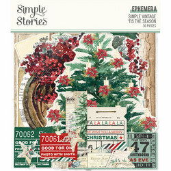 Simple Stories Simple Vintage 'Tis The Season, Ephemera, leikekuvat