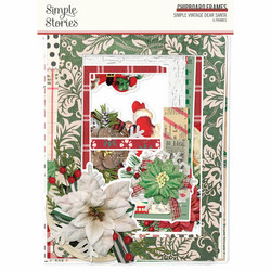 Simple Stories Simple Vintage Dear Santa Chipboard Frames -kehykset