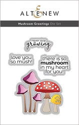 Altenew Mushroom Greetings -stanssi