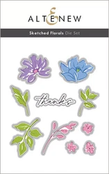 Altenew Sketched Florals -stanssi
